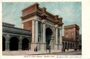Boston, Massachusetts - The North or Union Train Station - c1904