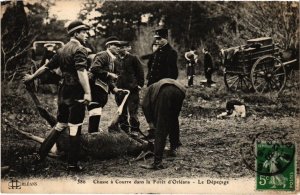 PC FORET DE ORLEANS CHASSE A COURRE LE DEPECAGE HUNTING SPORT (a34987)