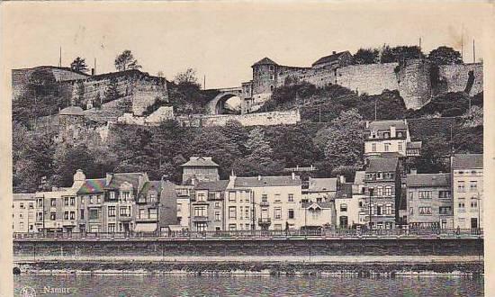 Belgium Namur La Meuse et la Citadelle Vue prise de Jambes 1951