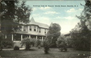 Denville NJ St. Francis Health Resort c1915 Postcard