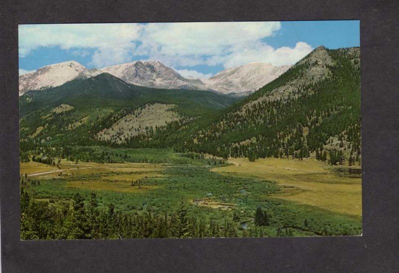 CO Rocky Mountain National Park Mummy Range Horseshoe Colorado Postcard