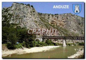 Postcard Modern Anduze Gard roach and the old bridge terroviere