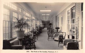 Pinehurst North Carolina The Carolina Porch Real Photo Postcard AA32150