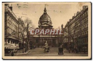 Postcard Old Paris Facade of the Church of the Sorbonne