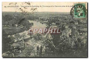 Old Postcard Angouleme views of the Faubourg de l'Houmeau and Charente taking...