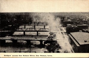 Iowa Des Moines Bridges Across Des Moines River