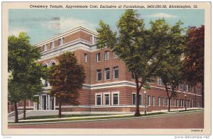 Consistory Temple,  Bloomington, Illinois, PU-1964