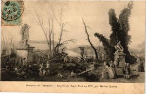 CPA Bosquets de VERSAILLES - Entrée du Tapis Vert en 1775 par Hubert (353379)