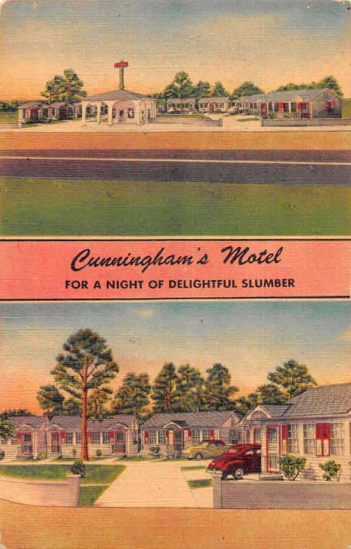 Pass Christian Mississippi Cunningham's Motel Vintage Postcard AA16692