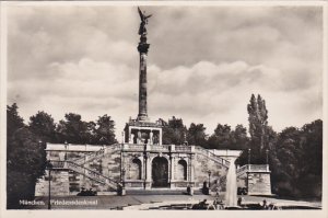 Germany Muenchen Friedensdenkmal Real Photo