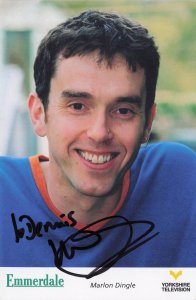 Mark Charnock as Marlon Dingle Emmerdale Hand Signed Cast Photo