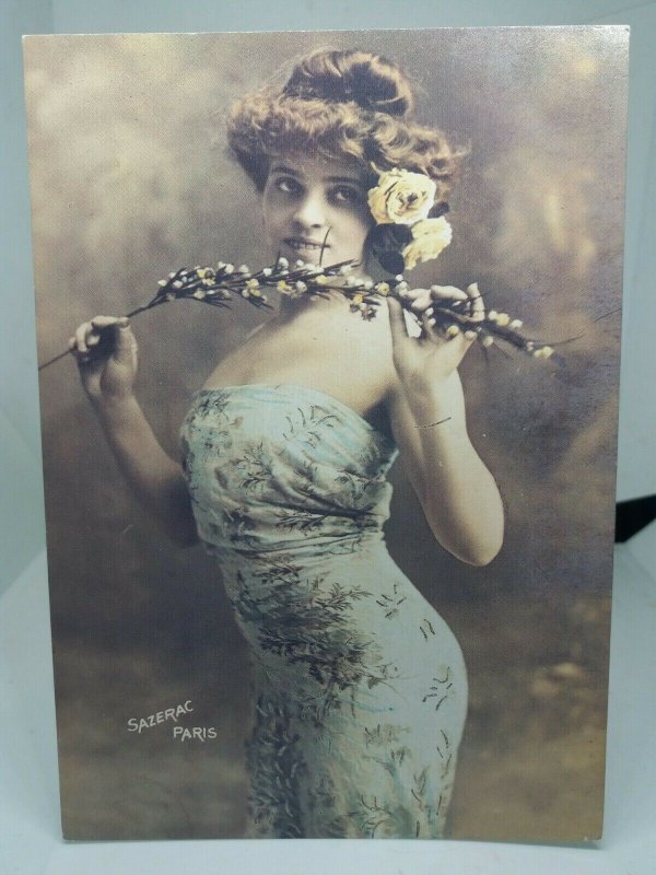 Marthyl Theatre Star Artiste 1906 New Repro Postcard Sazerac Paris Magna Books