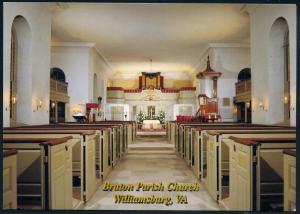 Williamsburg, Va. Bruton Parish Church Interior PC Unaddr.