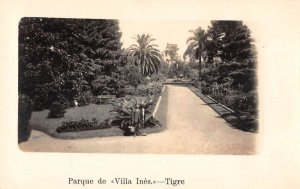 Tigre Argentina? Villa Ines Parque Garden Path Real Photo Postcard AA46644