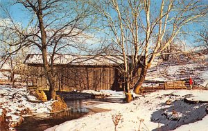 Covered Bridge, Winter Noble, Ohio OH