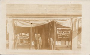 Chilliwack BC The Mint Nelens Real Estate from Roy owner c1911 RPPC Postcard G57