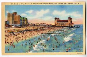 Beach, Hotels, Garden Pier, Atlantic City NJ