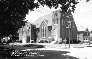 Real Photo Postcard Methodist Church in Grundy Center, Iowa~122166