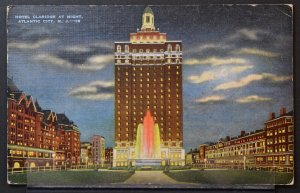 Atlantic City, NJ - Hotel Claridge at Night - 1947