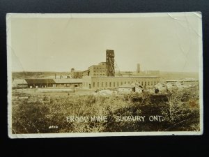 Canada Ontario Sudbury FROOD MINE c1930s RP Postcard