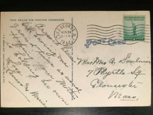 Vintage Postcard 1944 Diamond Island Lake George New York