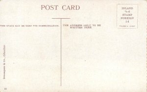 Gibraltar town panorama old postcard