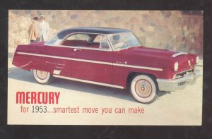 1953 MERCURY VINTAGE CAR DEALER ADVERTISING POSTCARD