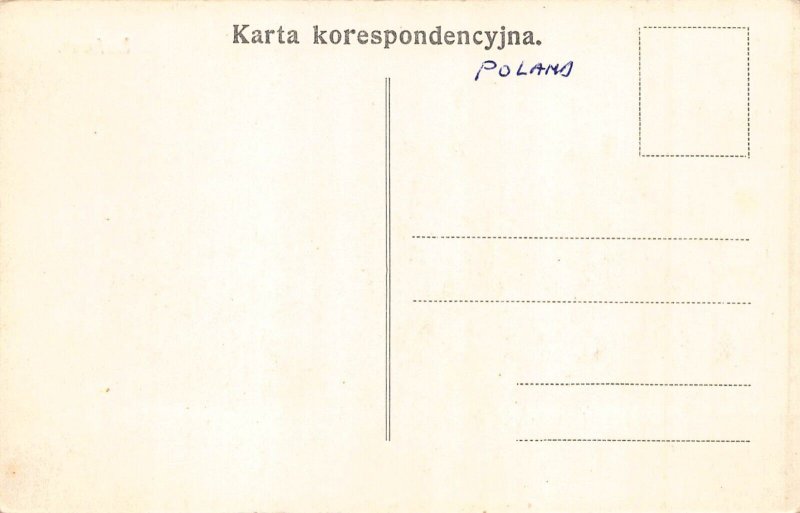 Poland Lancut Castle vintage postcard