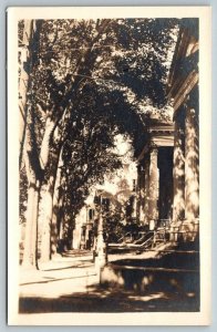 RPPC  Nantucket  Massachusetts  Main & Pleasant Street   Real Photo Postcard