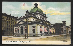 US Post Office Building Allegheny PA Used c1909