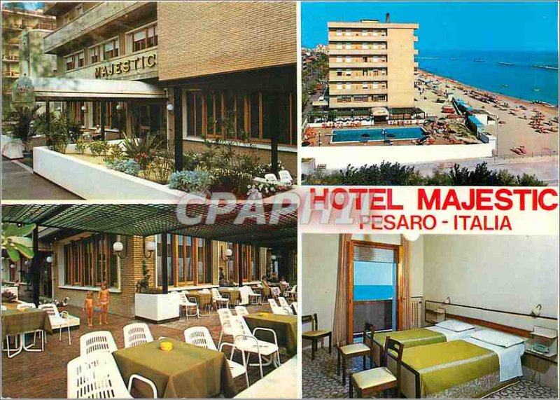 Postcard Modern Hotel Majetic Pesaro Italia