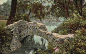 Vintage Postcard 1909 Old Blue Stone Memorial Bridge Wissahickon Philadelphia PA 