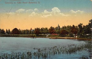 Canoeing, Lake Anna Barberton, Ohio OH