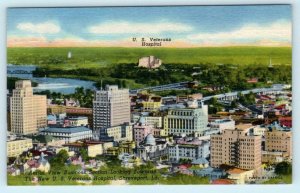 SHREVEPORT, Louisiana LA ~ Business Section VETERANS HOSPITAL c1940s Postcard