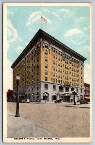 Fort Wayne  Indiana  Anthony Hotel    Postcard  c1920