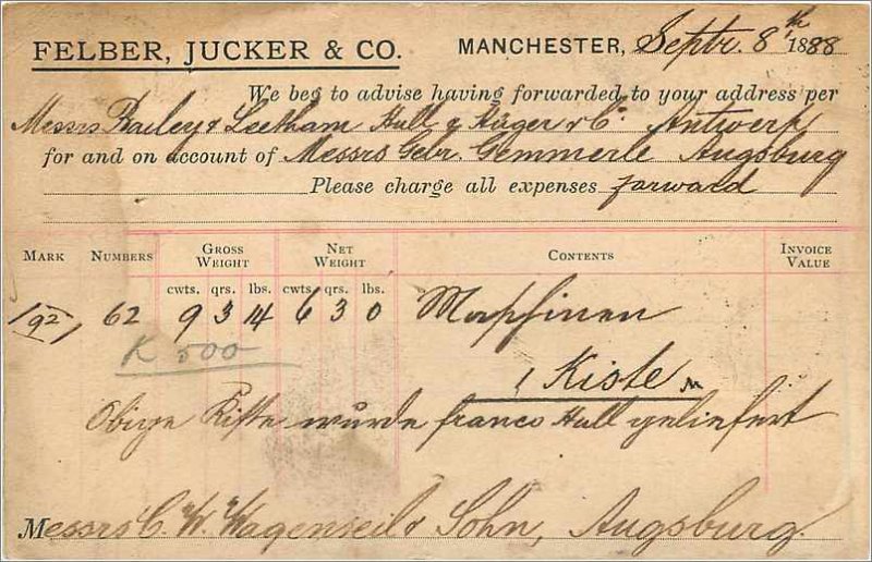 Entier Postal Stationery Postal Great Britain Great Britain 1888 Manchester t...