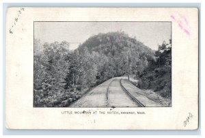 1904 Little Mountain at the Notch Amherst Massachusetts MA PMC Postcard