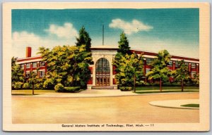 Vtg Flint Michigan MI General Motors Institute of Technology 1940s View Postcard