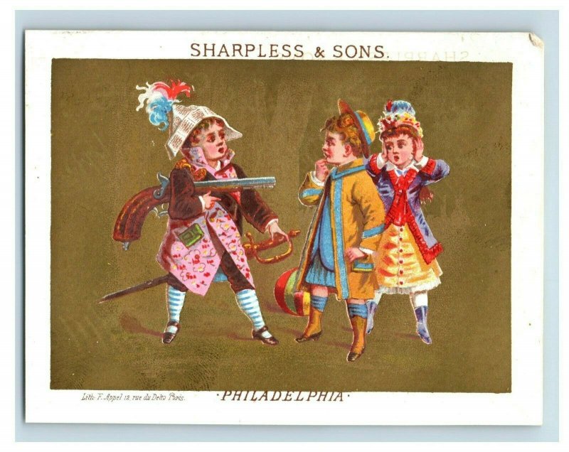 1880s Sharpless & Sons Dry Goods Comical Tiny Children Lot Of 7 P212