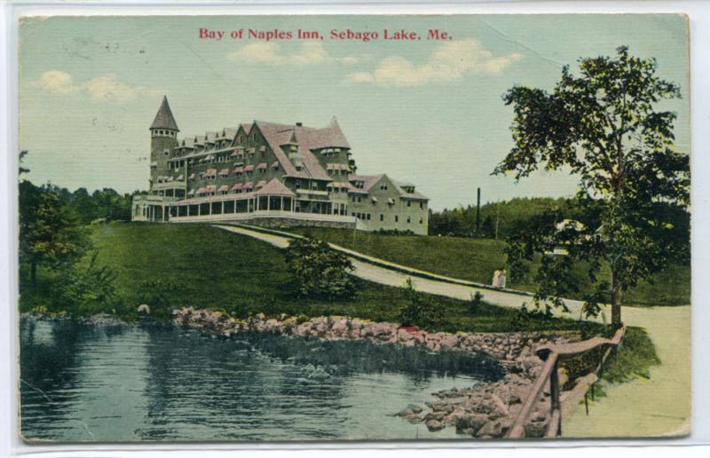 Bay of Naples Inn Sebago Maine 1911 postcard