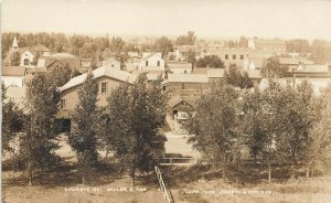 Miller SD Aerial view From The Air in 1909 Real Photo Postcard