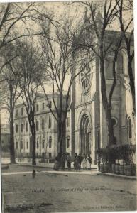 CPA MILLAU - Le Collége et l'Église St.-Francois (173828)