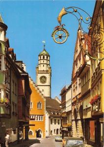 BG12803 car voiture ravensburg marktstrasse mit balseturm   germany