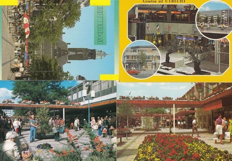 Rotterdam Shopping Centre incl Utrecht 4x Holland Postcard s