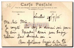 Old Postcard Parc de St Cloud palace ruins