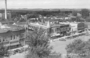 Grundy Center Iowa Birdseye View Of City Real Photo Antique Postcard K51984