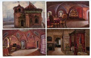 290742 RUSSIA Old Moscow by Konstantinov set of 10 postcards in cover