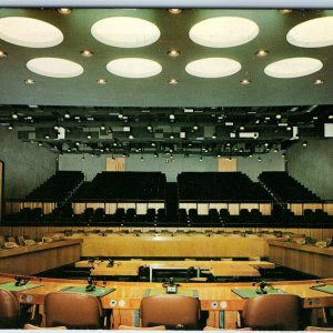 c1960s New York City, NY United Nations Economic Social Council Chamber PC A235