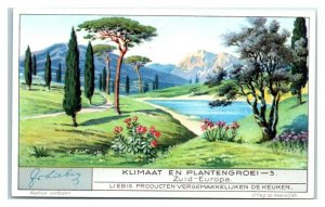 Southern Europe, Climate and Vegetation, Liebig Belgian Trade Card *VT32E