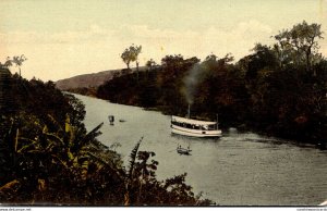 Panama Canal View With Steamer